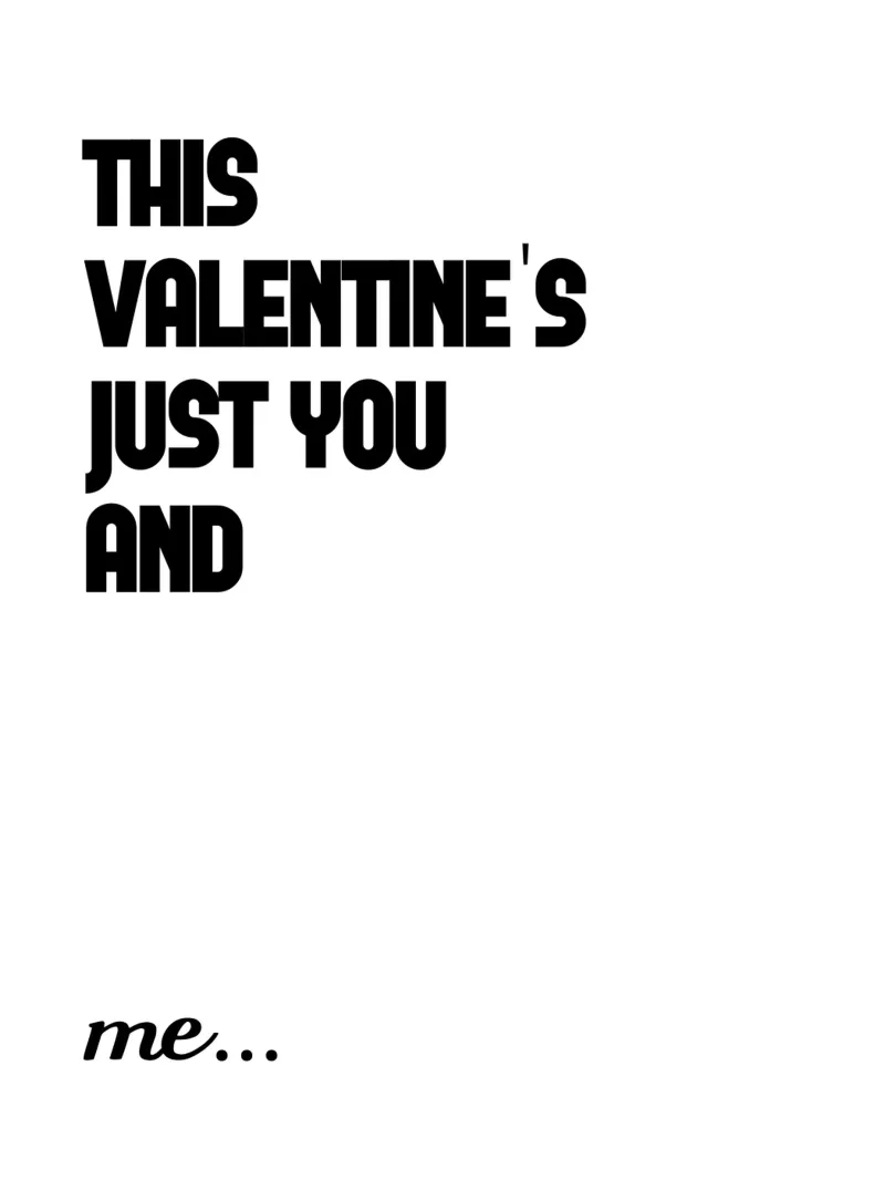 Questo San Valentino siamo solo io e te tela con Cornice a cassetta da YV TYPOGRAPHY