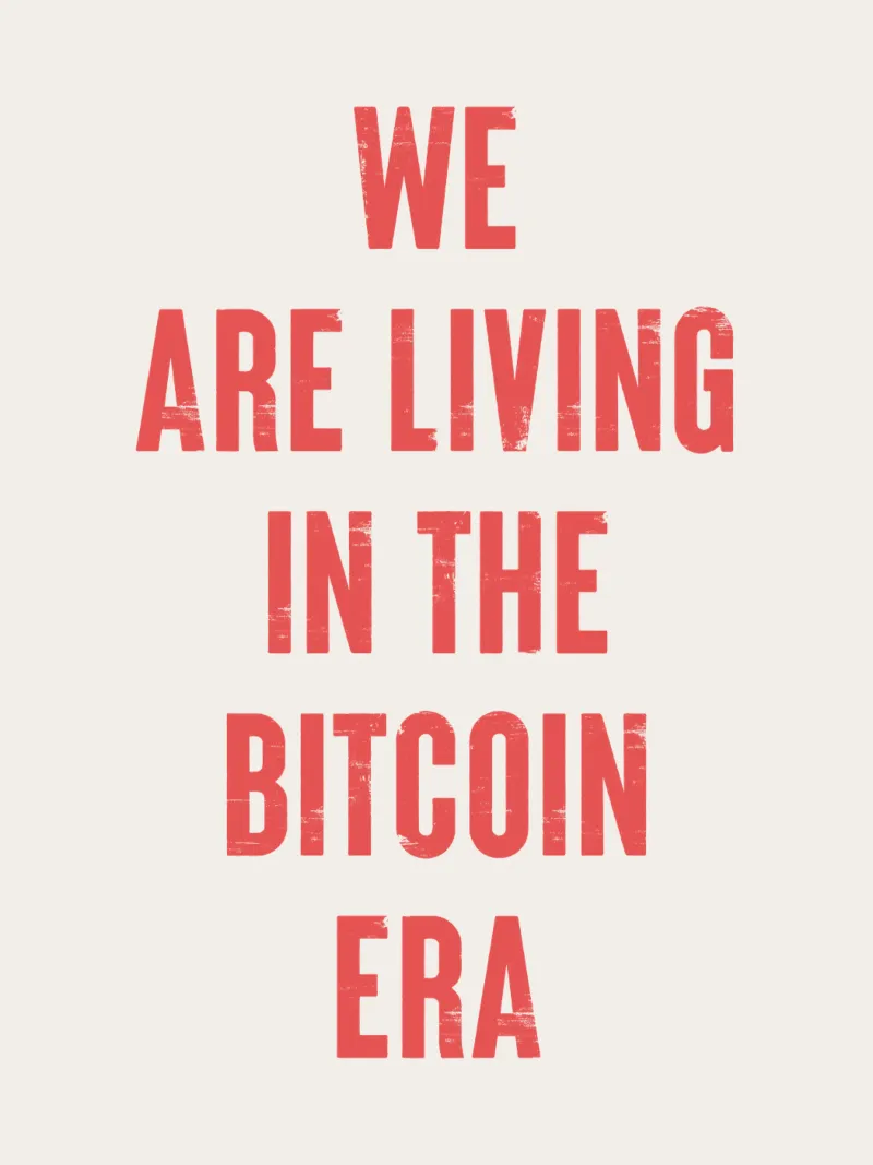 Wir leben in der Bitcoin-Ära Hahnemühle von Vintagrafica