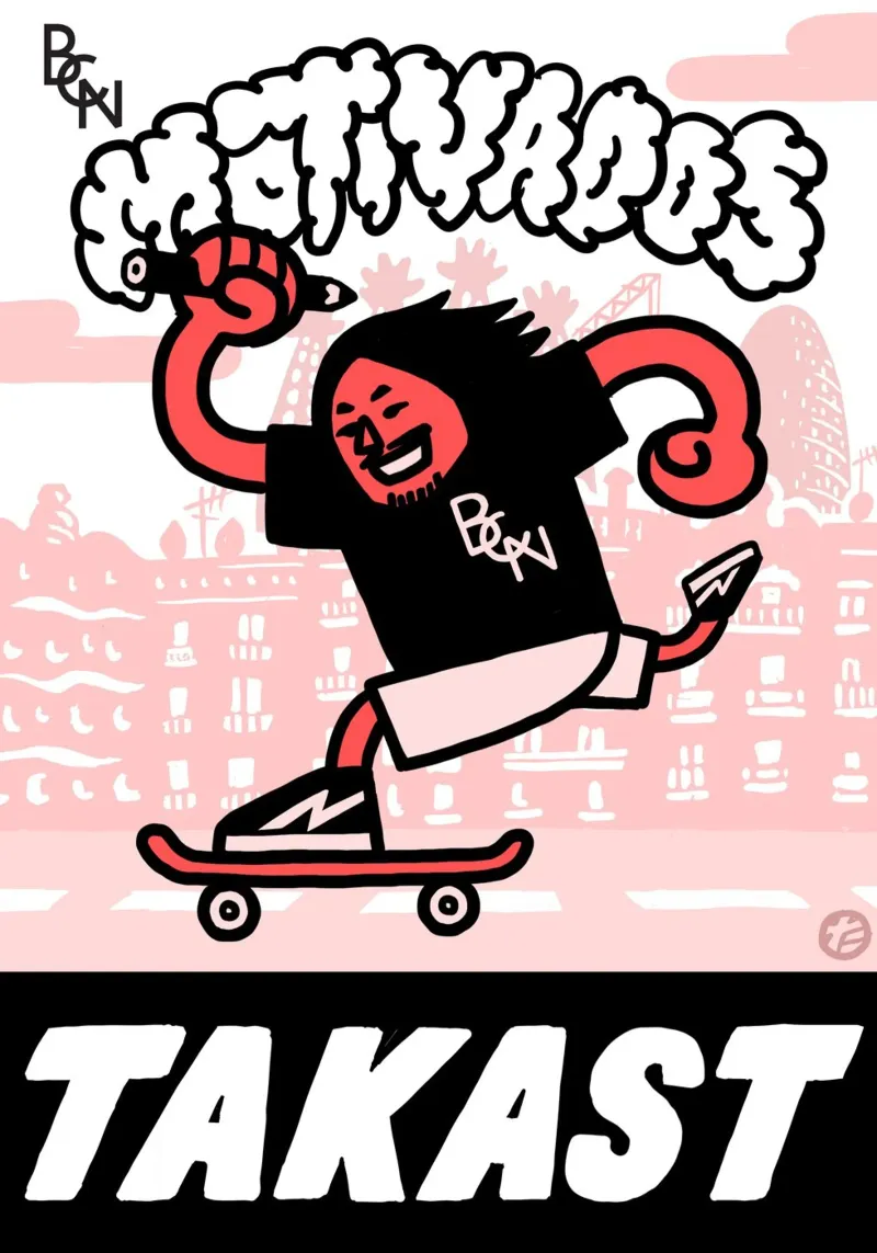 BCN Motivados Takast poster con telaio in alluminio da Asobōze