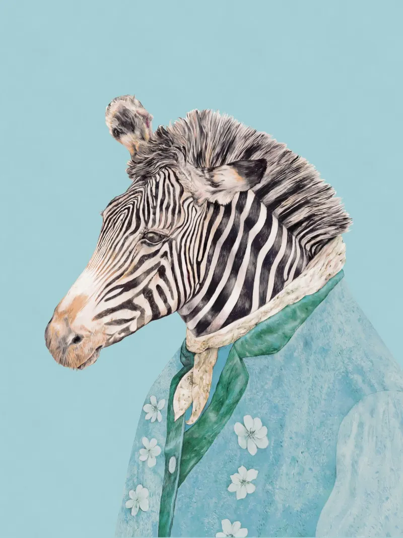 Zebra blu reale pellicola backlit da Animal Crew