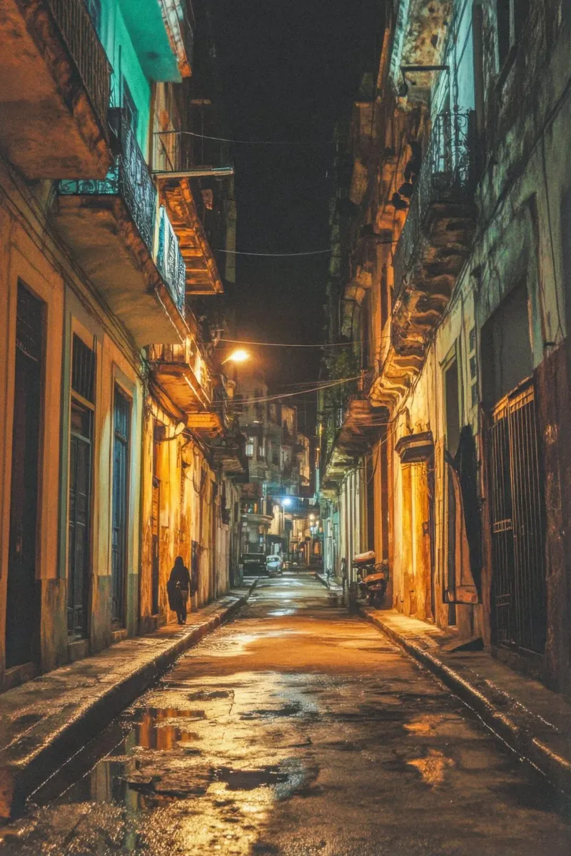De gouden schaduwen van Havana canvas van By Night