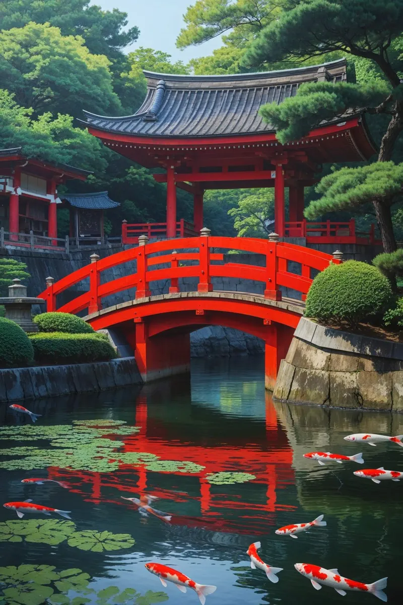 Kyoto’s Heian Shrine: A Vision of Reflection and Color plexiglass da AlbertKlee
