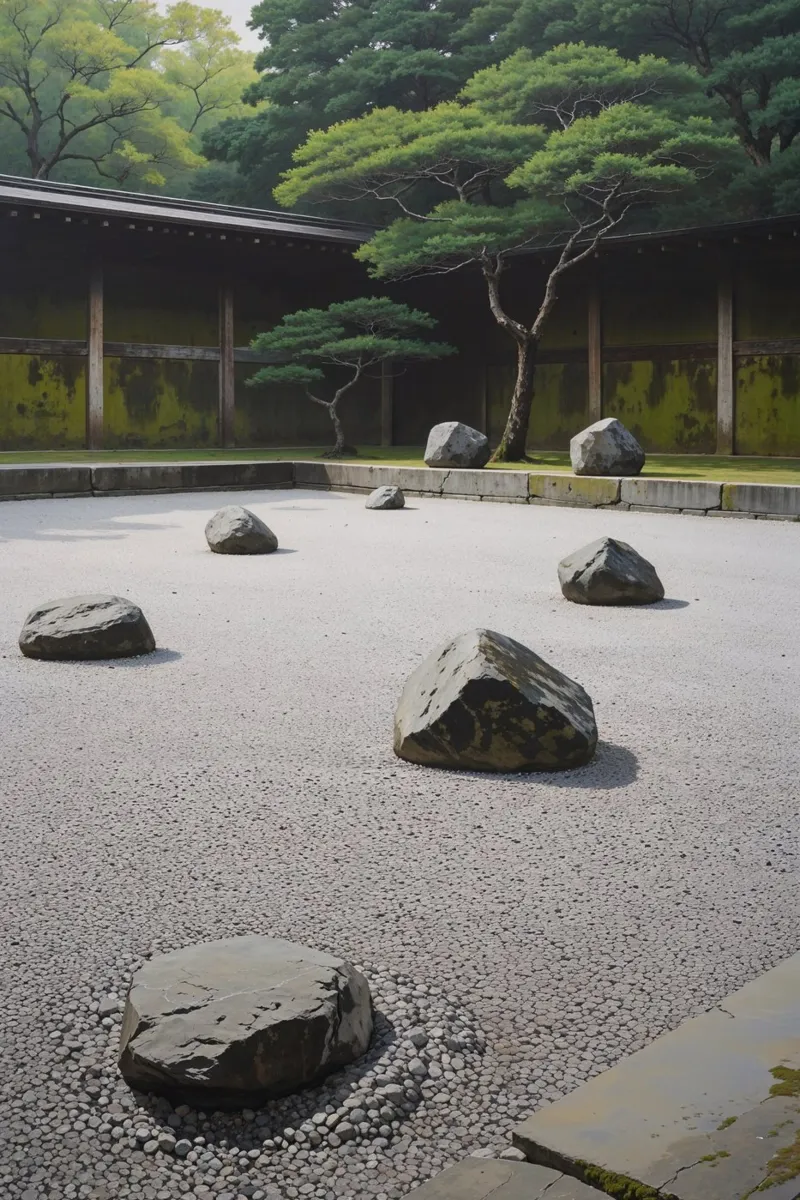 Timeless Zen Harmony poster con telaio in plastica da AlbertKlee