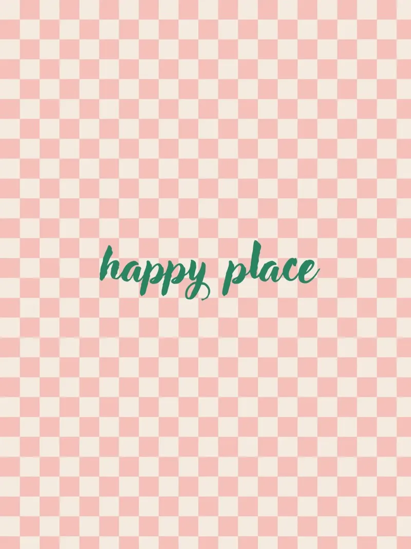 Happy Place Grid toile de Poster Print Studio