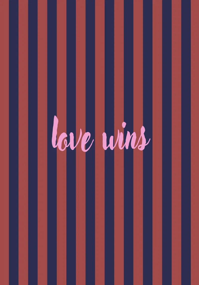 Love wins poster da Poster Print Studio