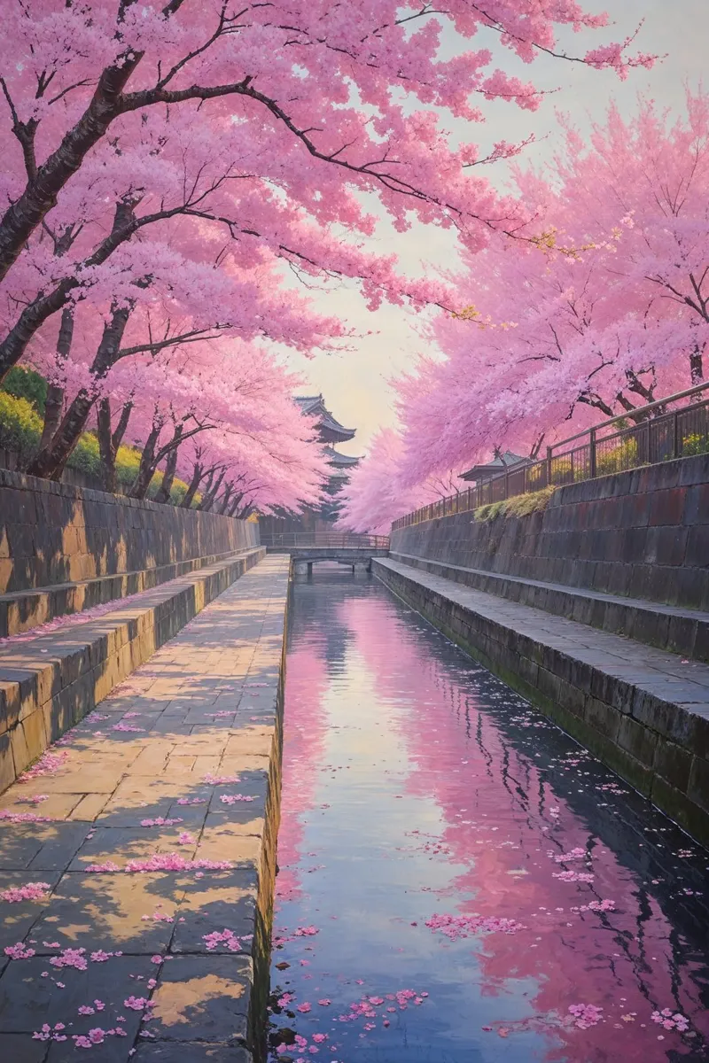 A Serene Spring Stroll Through Kyoto’s Path plexiglass da AlbertKlee