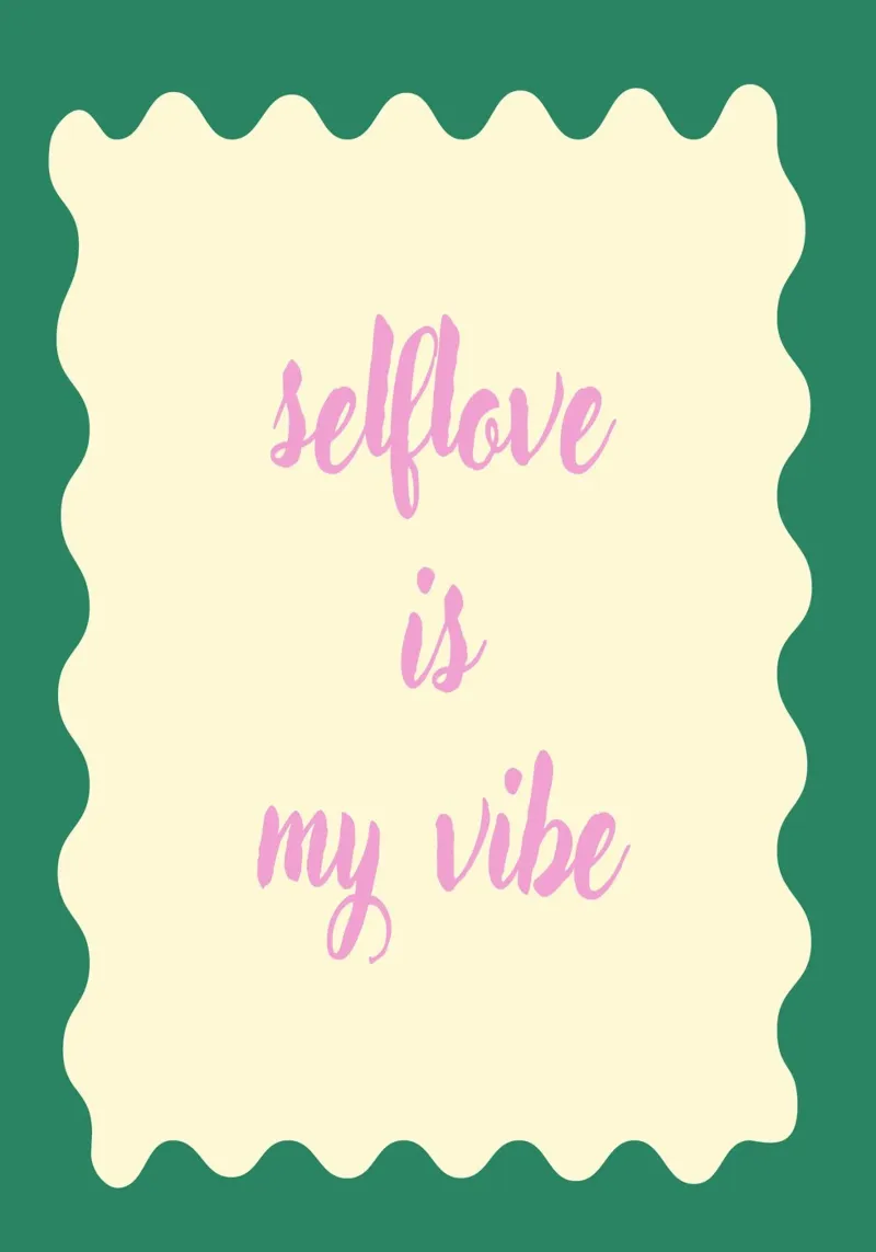 Selflove is my vibe carta hahnemühle da Poster Print Studio