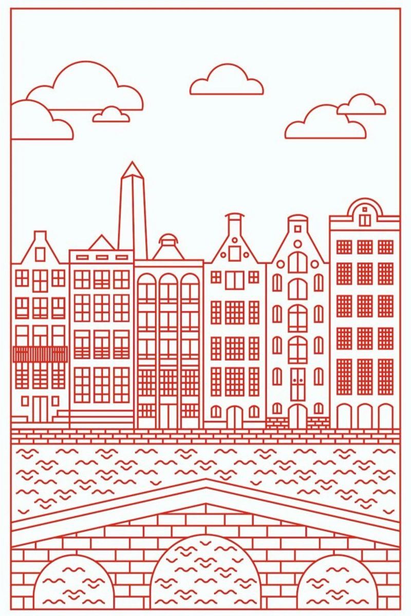 Amsterdam poster van Jan Luzar