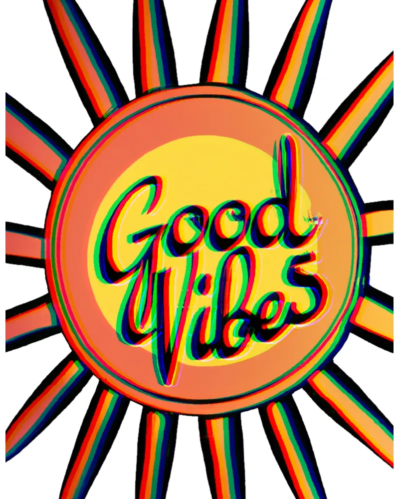Good Vibes_BTC pellicola backlit da Crypto_Jungle