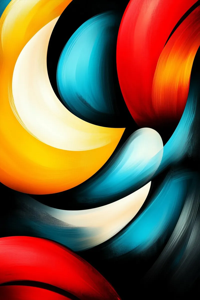 Harmonie fluide - tourbillon de couleurs du mouvement hahnemühle de melipo-art