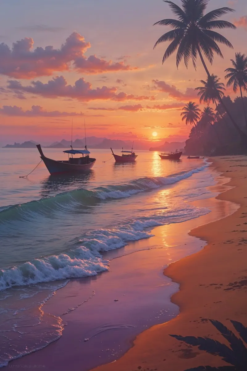 Sunset Reflections on Bali’s Coast alluminio dibond da AlbertKlee