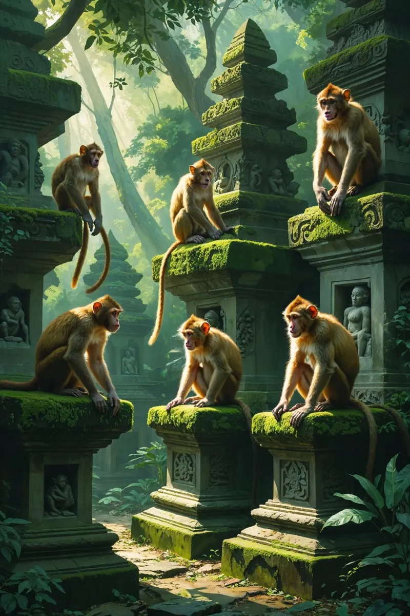 The Guardians of Bali’s Hidden Temples carta hahnemühle da AlbertKlee