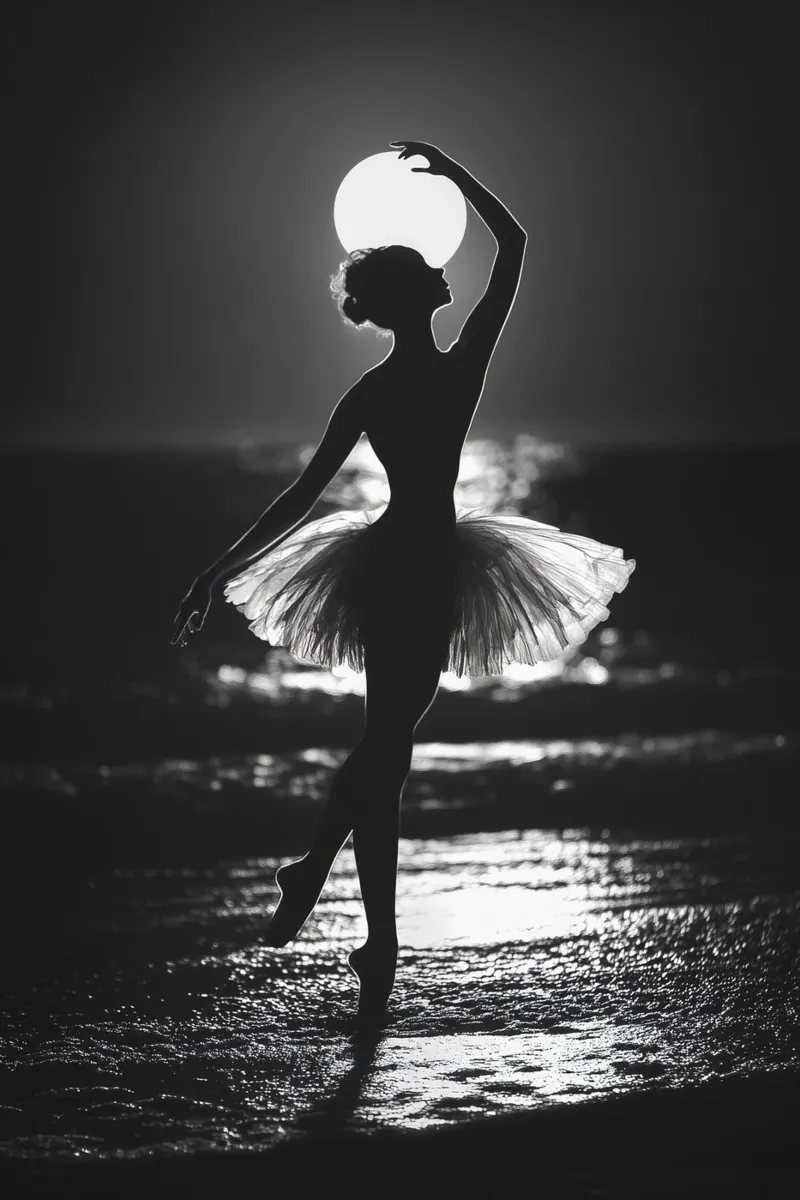 Balletto al chiaro di luna pellicola backlit da Carinaprint