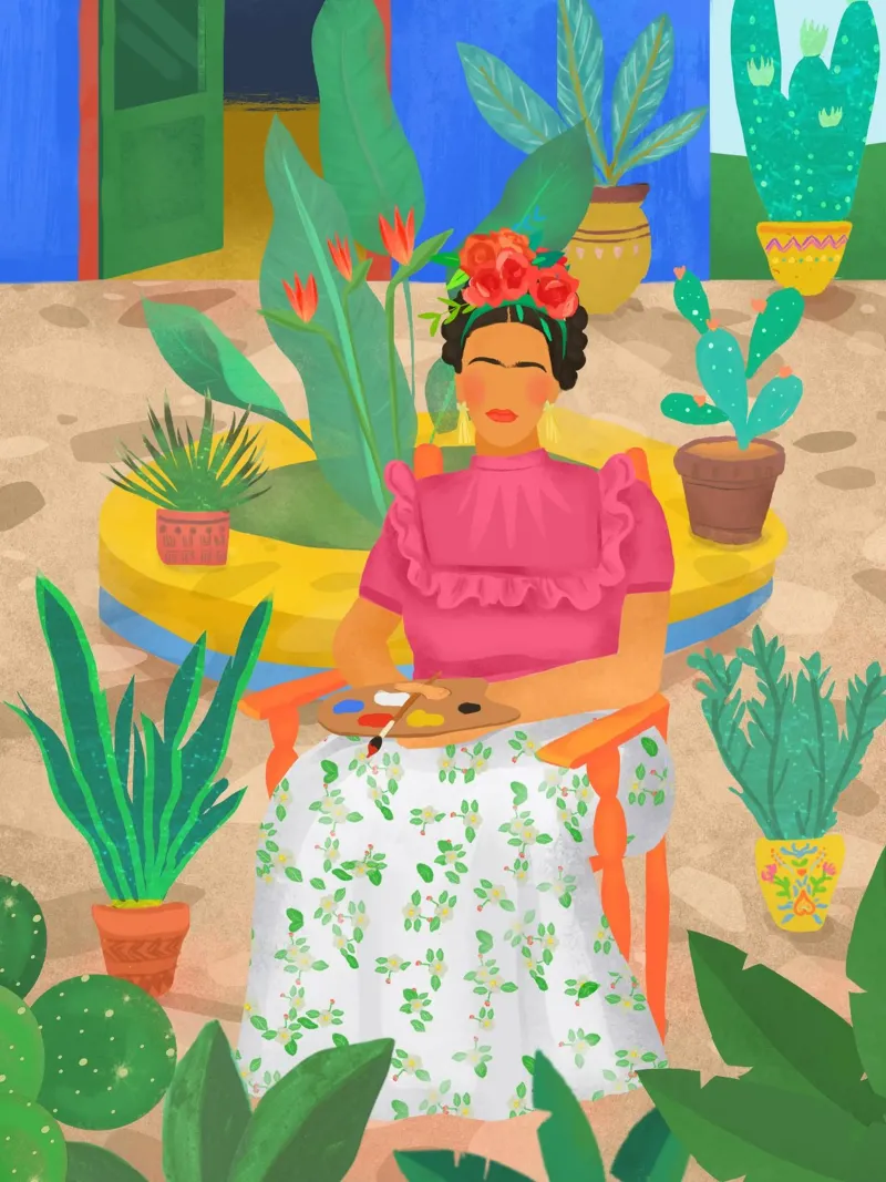 Frida Khalo tela con Cornice a cassetta da PetrArts