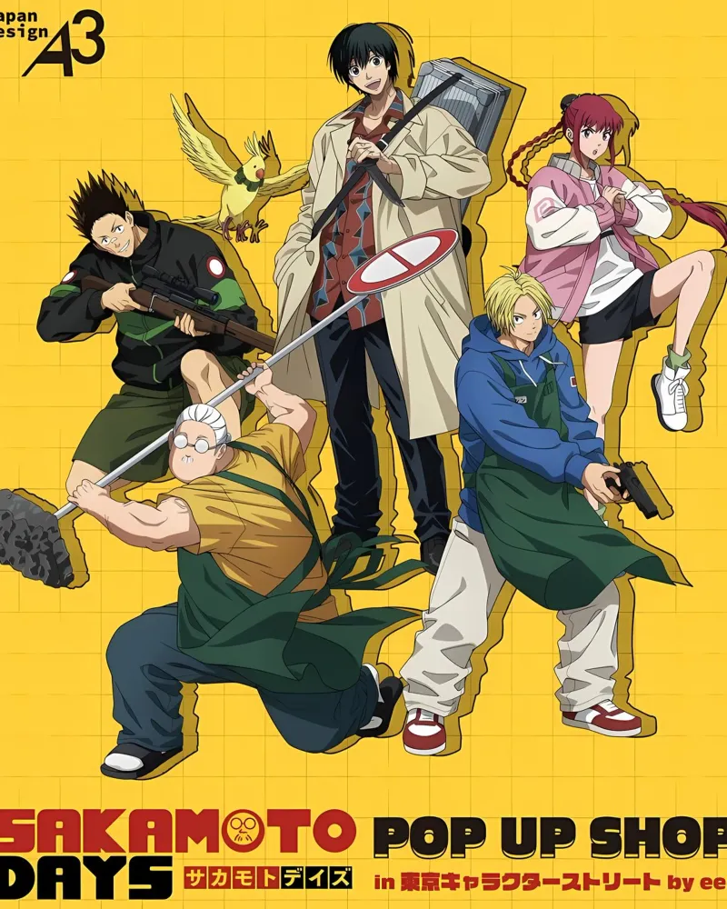 giorni sakamoto poster con telaio in legno da Manh beo
