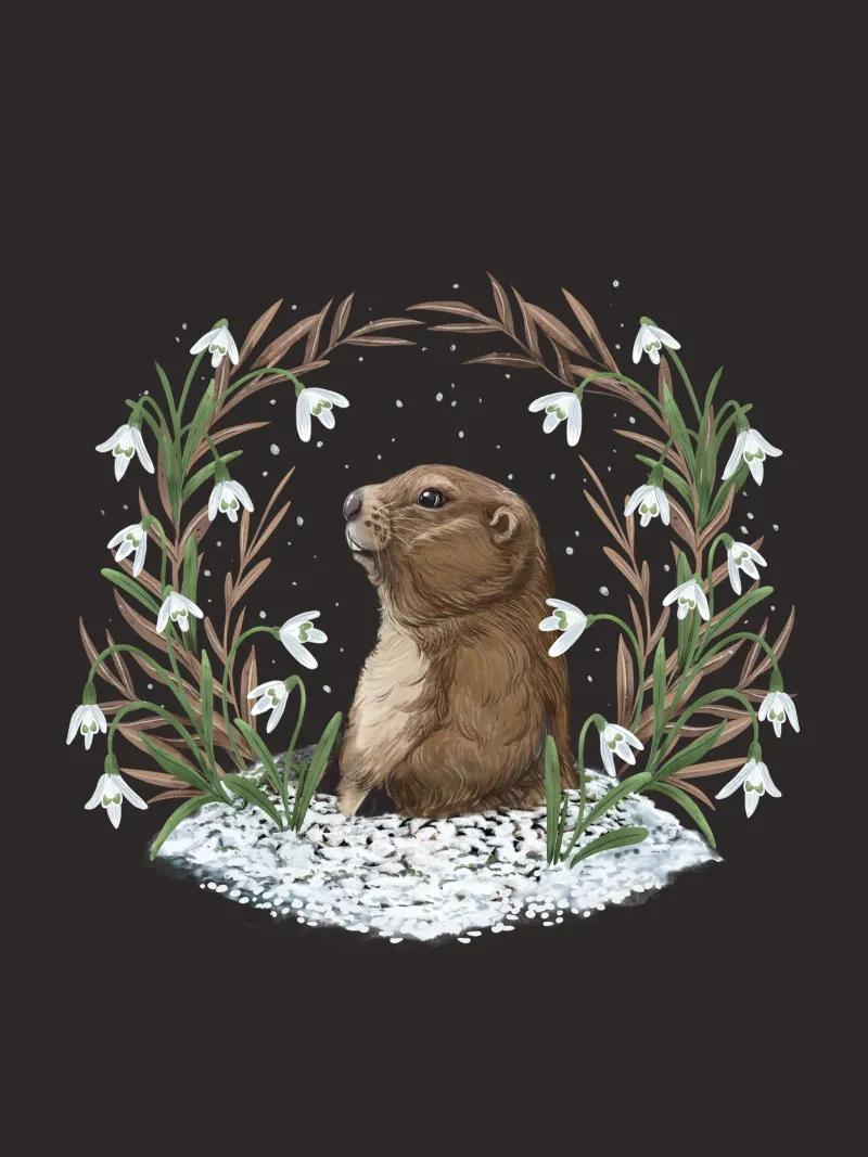 Groundhog Day canvas met Baklijst van Laura Graves