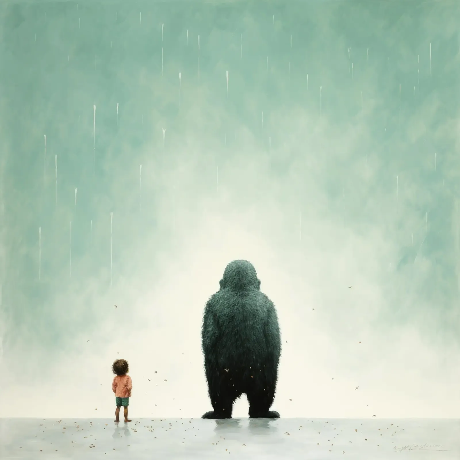 Gorilla minimo 4 plexiglass da Minimal Animal Art