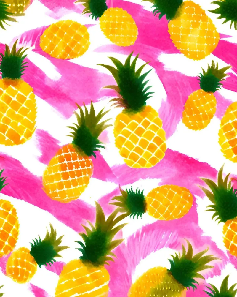 Pink Pineapple pellicola backlit da designsbysophia