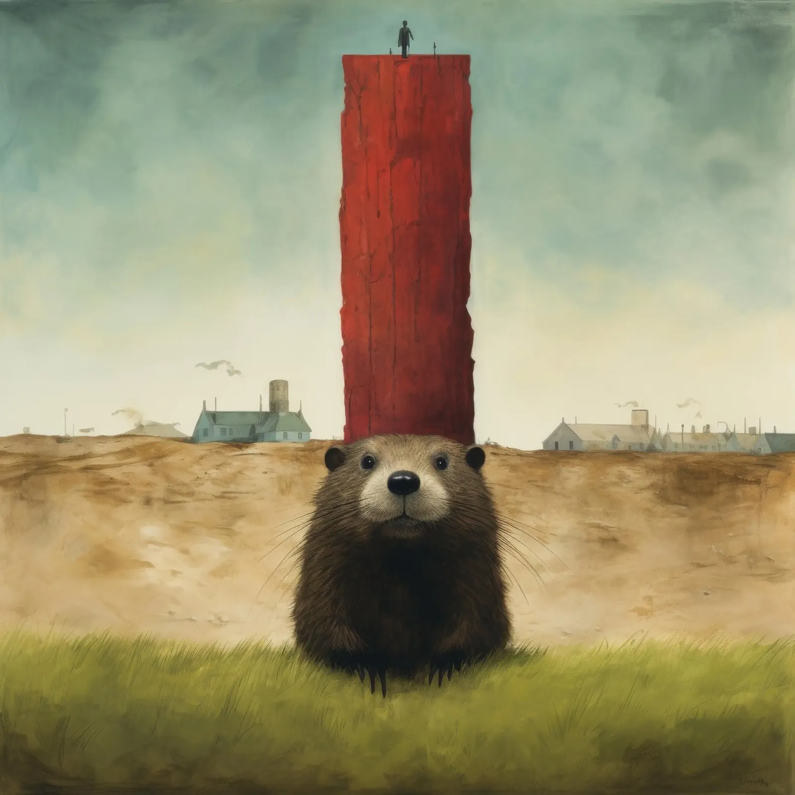 Marmotta minima 3 pellicola backlit da Minimal Animal Art