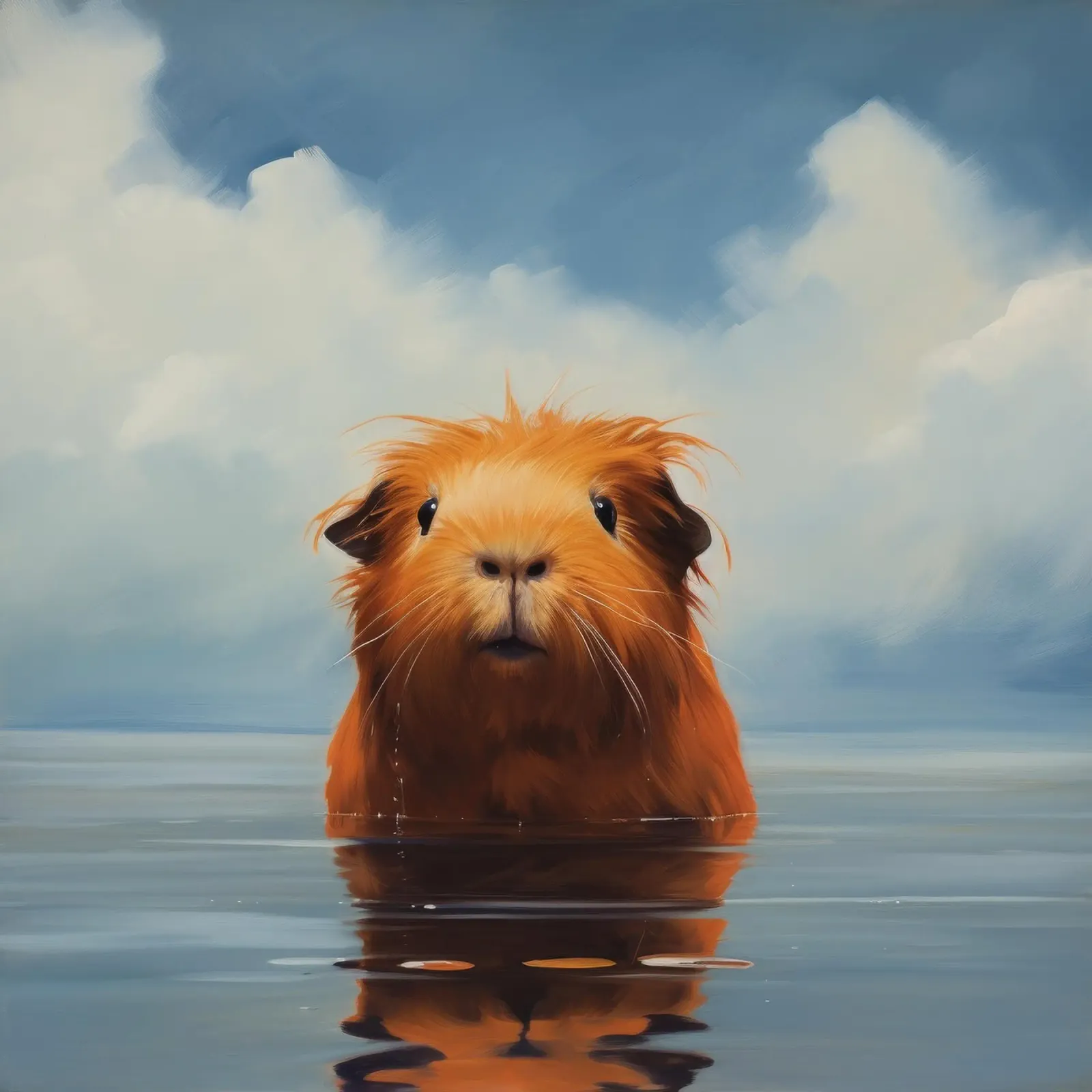 Minimo Guinea Pig 3 pellicola backlit da Minimal Animal Art