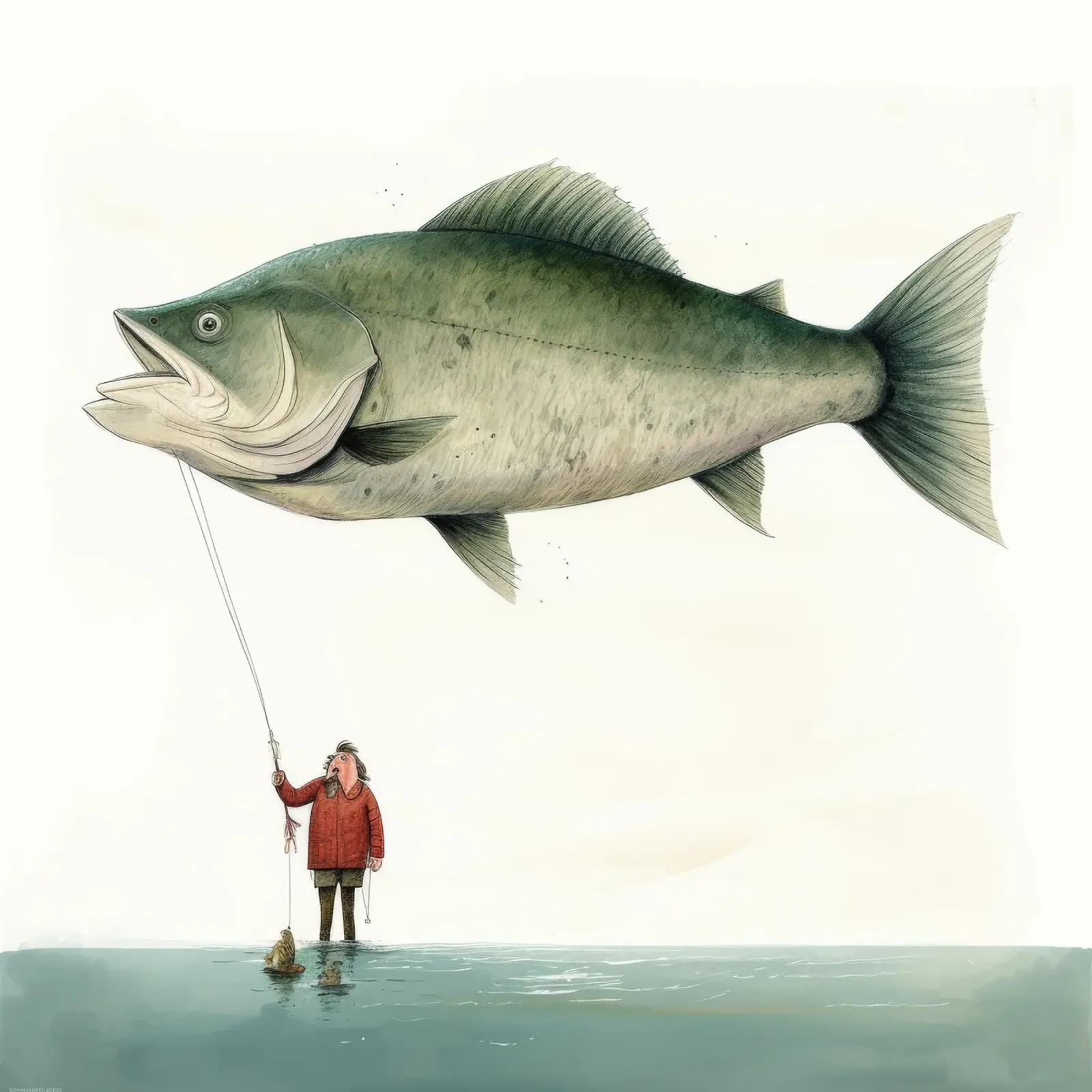 Halibut minimo 4 plexiglass da Minimal Animal Art
