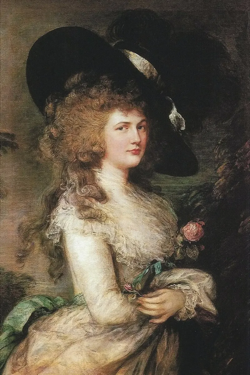 Thomas Gainsborough - Lady Georgiana Cavendish poster con telaio in alluminio da Timeless Artworks