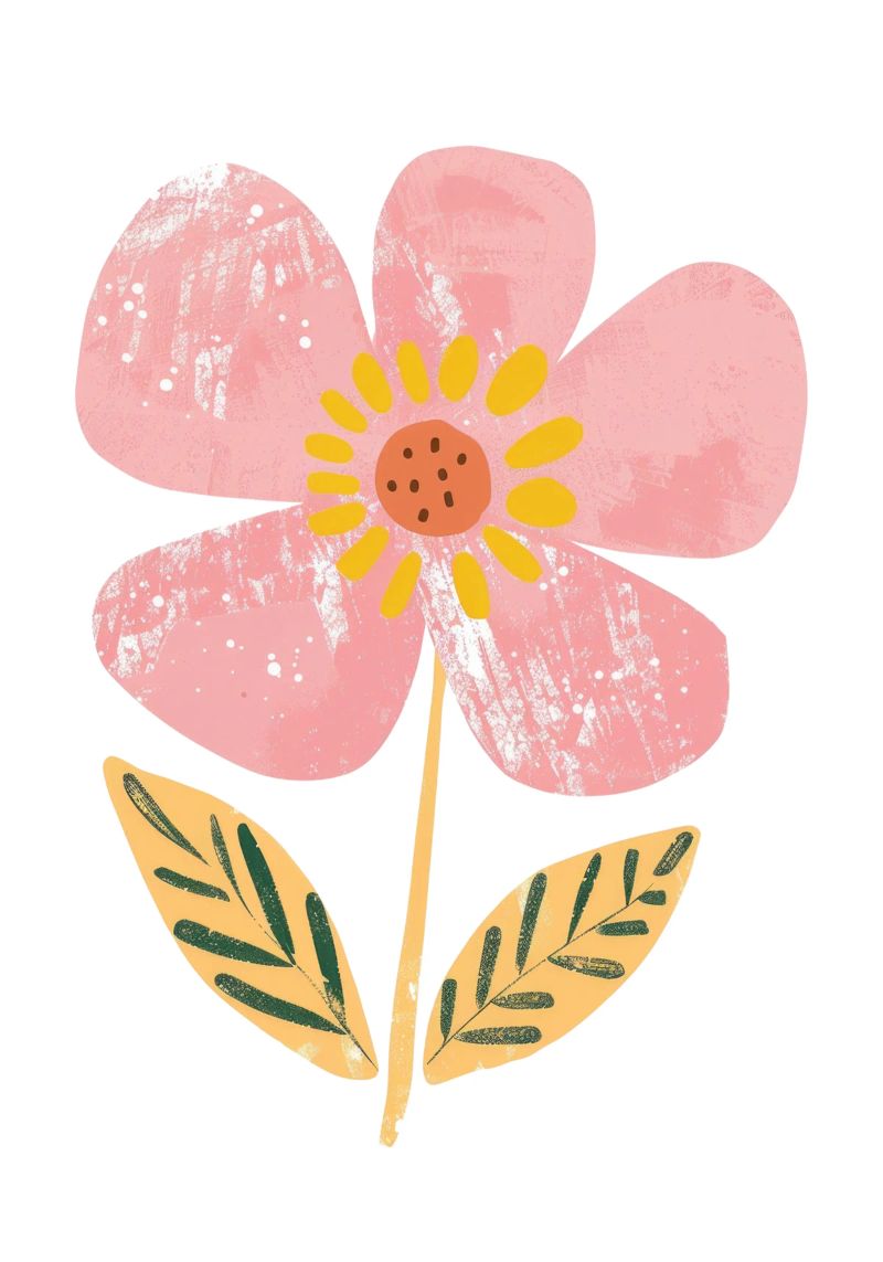Blume Poster, Blumendruck Kinderzimmer, niedliche Kinder Wandkunst Poster von Little Lola