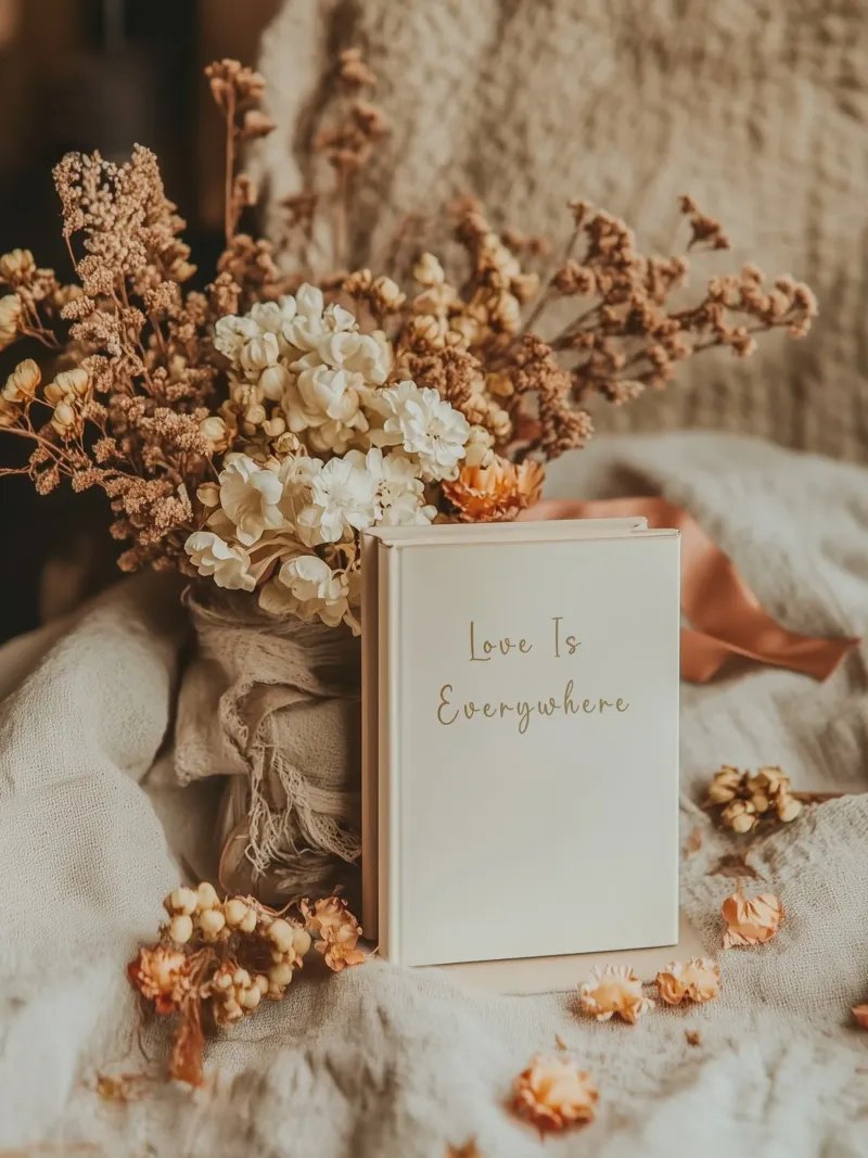 „Love is everywhere“ Boho Romantik hahnemühle by Carinaprint