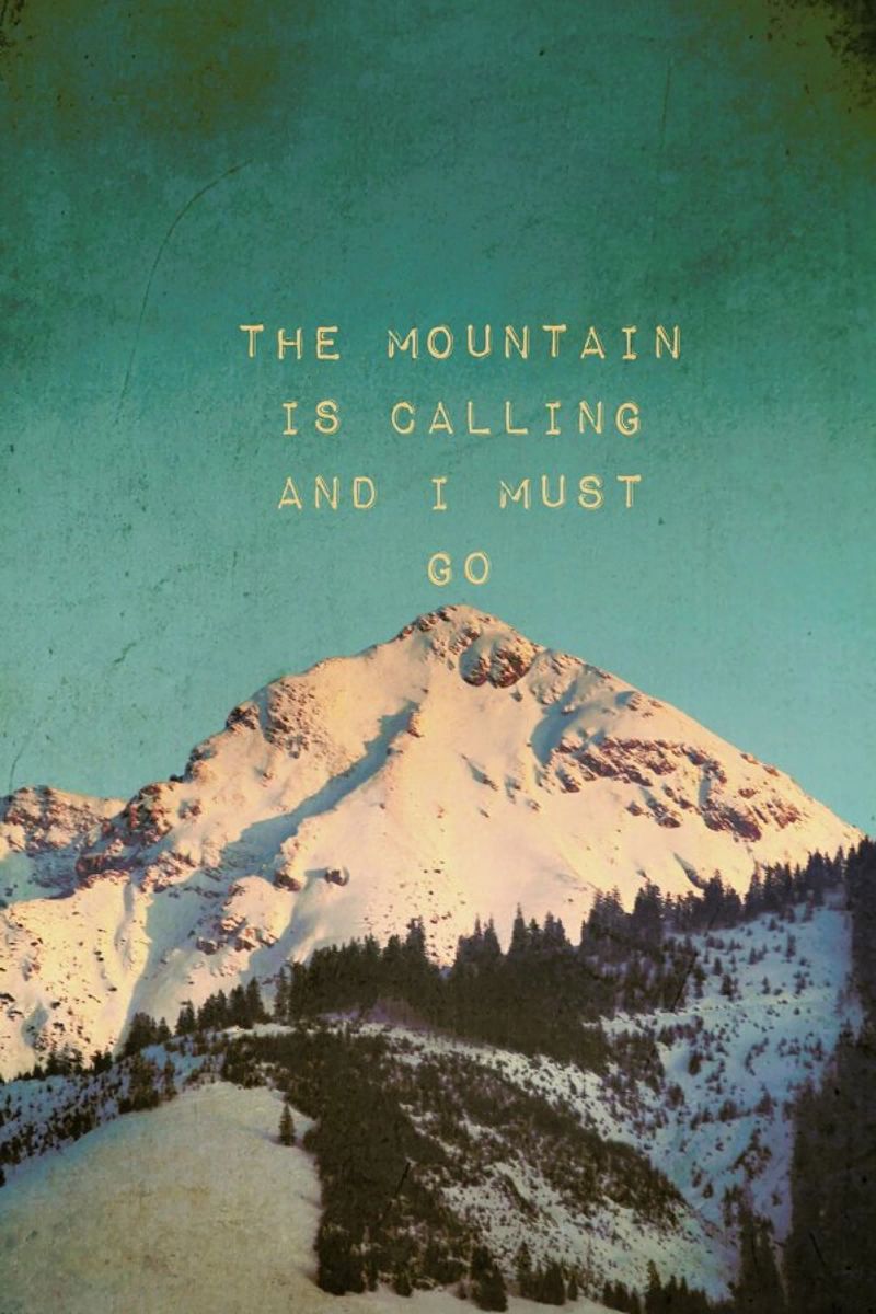 Mountain Is Calling Poster von Monika Strigel