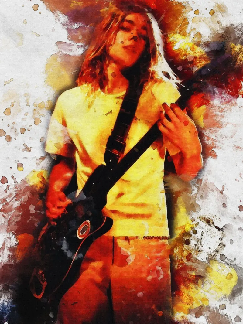 Macchia di ritratto Daniel johns alluminio dibond da Gunawan Rb