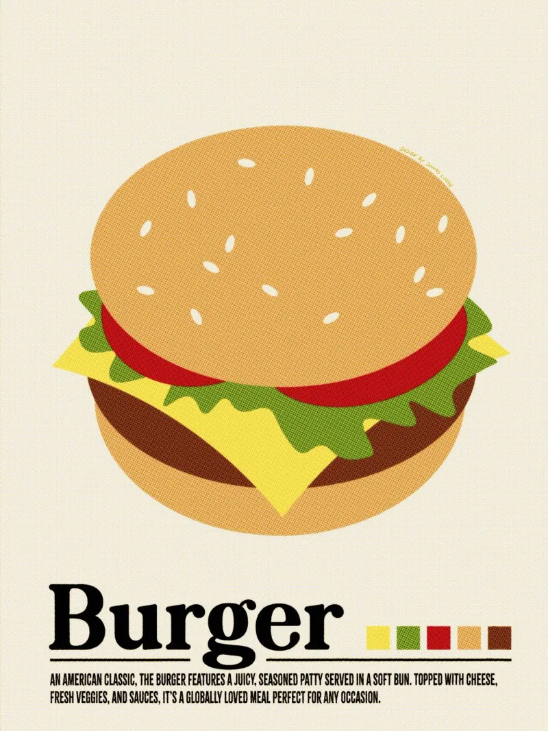 Hamburger plexiglass da Jonas Loose