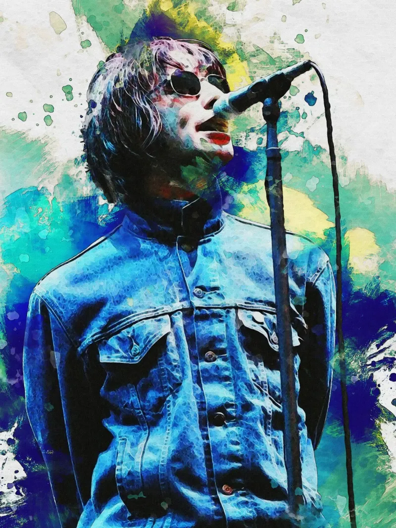Ritratto di Smudge Liam Gallagher pellicola backlit da Gunawan Rb