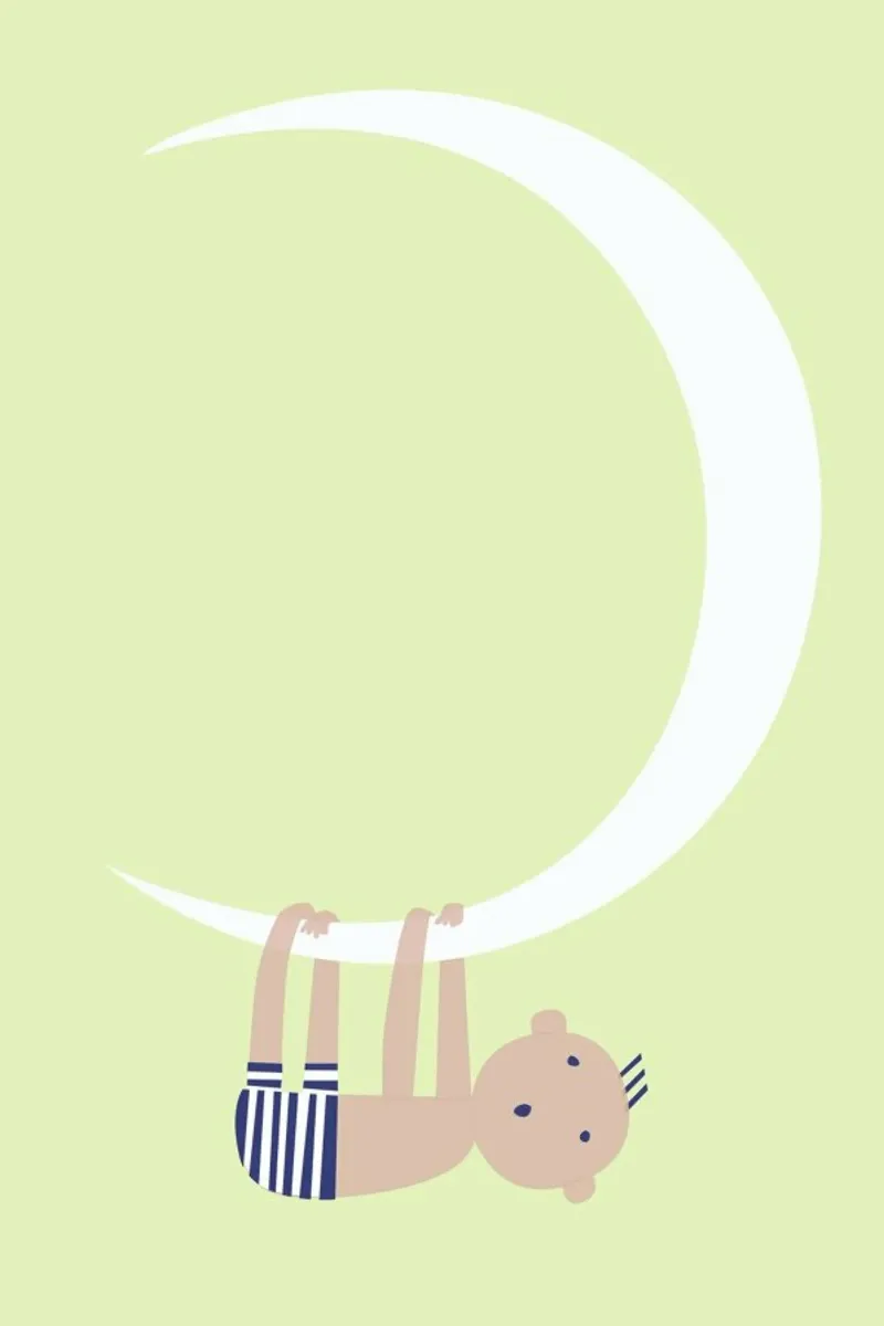 Baby on the Moon metacrilato de Monika Aichele