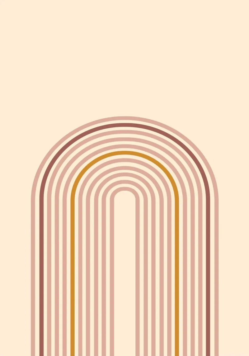 Arcobaleno minimalista boho carta hahnemühle da Proper job studio