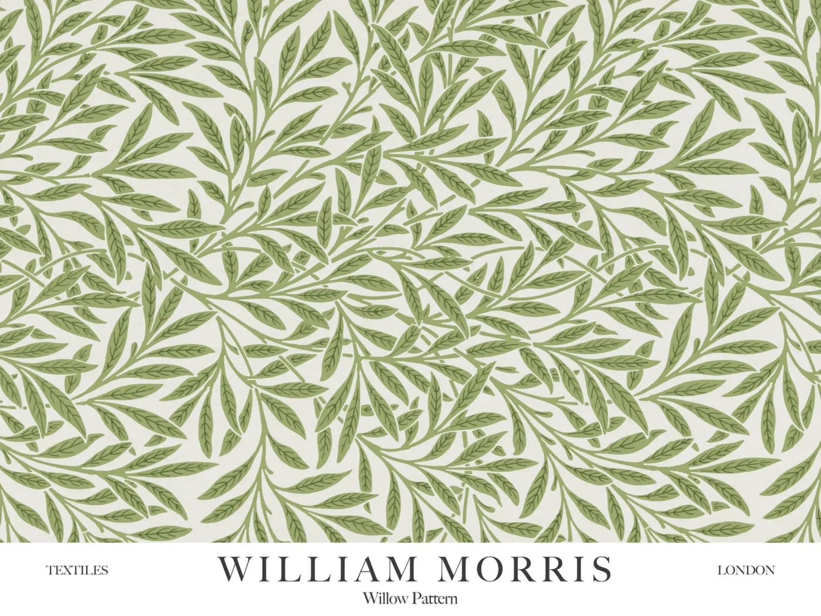 William Morris, Salice poster con telaio in legno da Peaches Art Prints