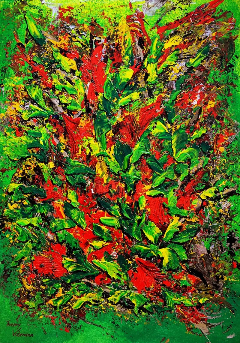 IDEAL GIFT 136 hahnemühle by Thierry Vobmann Abstract painting