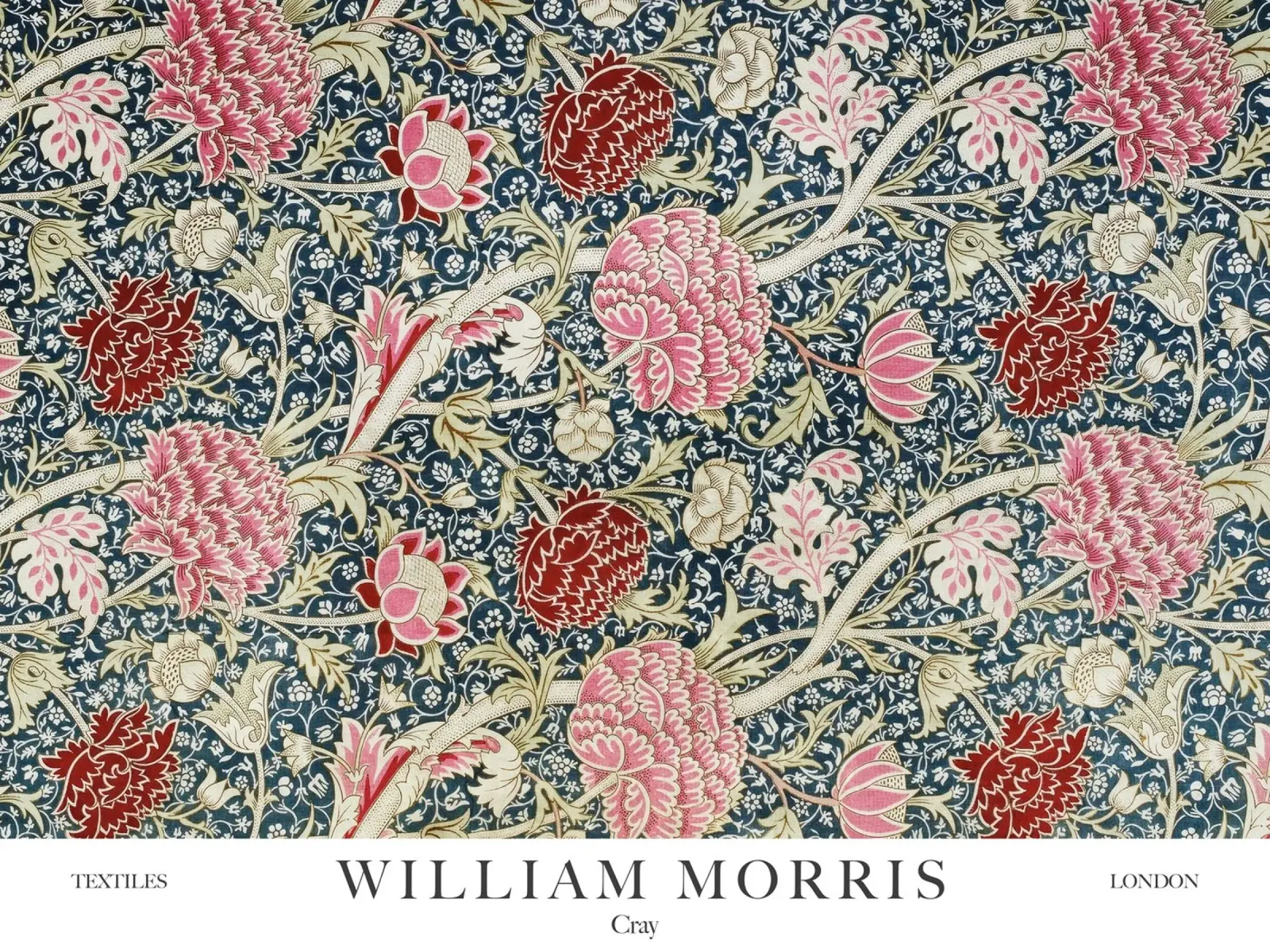 William Morris, Fiori di Cray poster da Peaches Art Prints