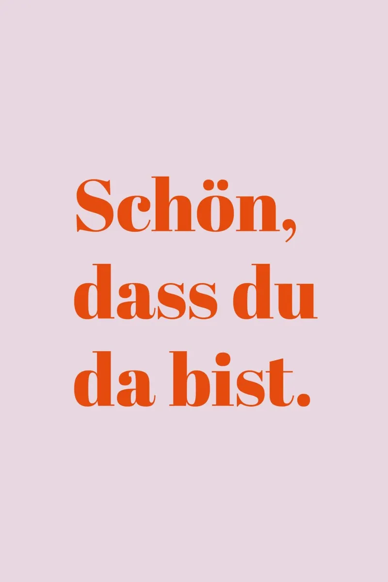 Schön, dass du da bist alu dibond de Typo Designs