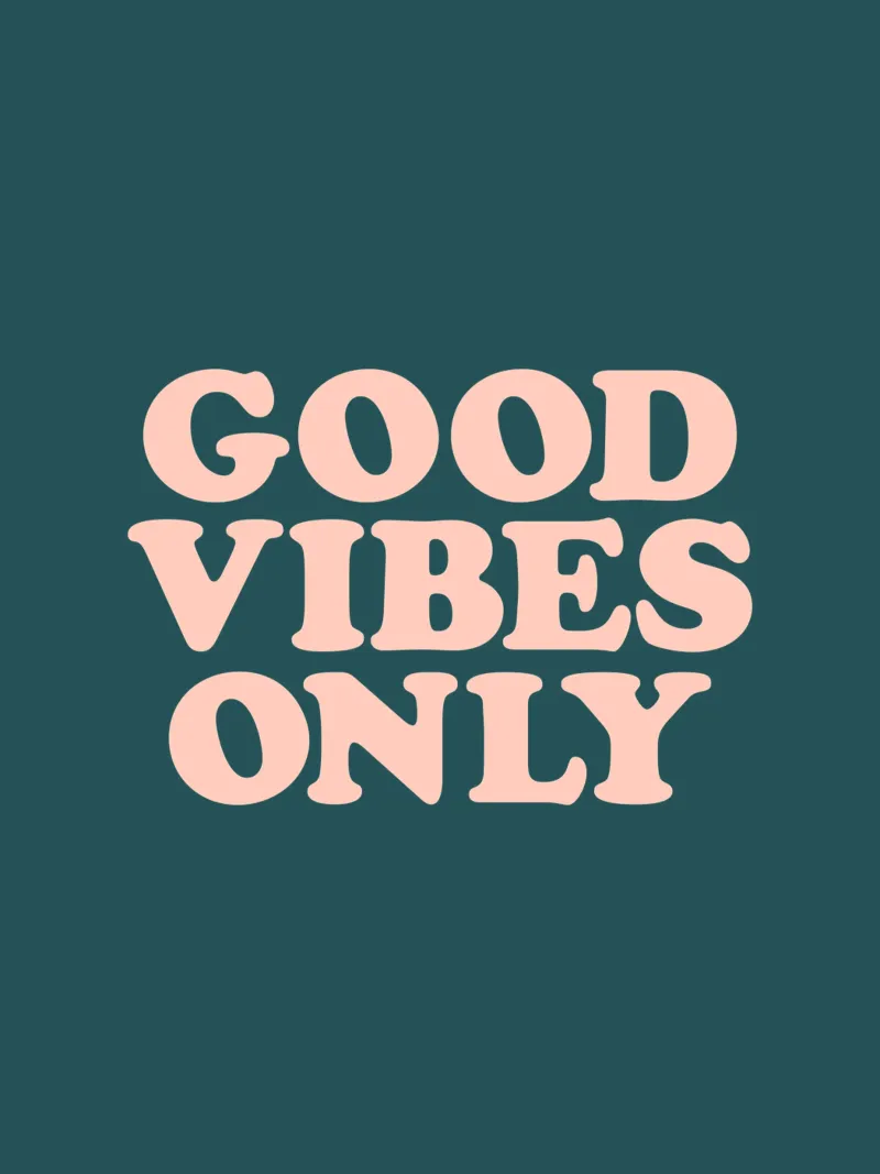 Good Vibes Only Diseño tipográfico retro hahnemühle de THE MOTIVATED TYPE