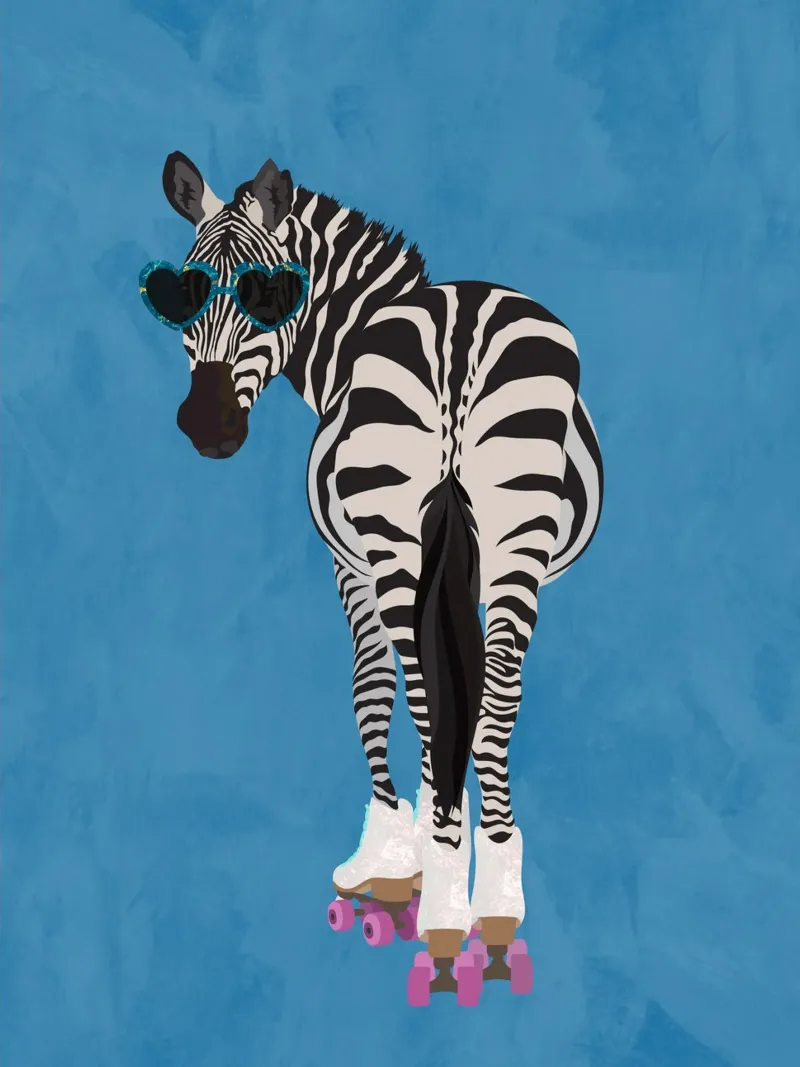 Zebra Rollerskating pannello forex da SarahManovski