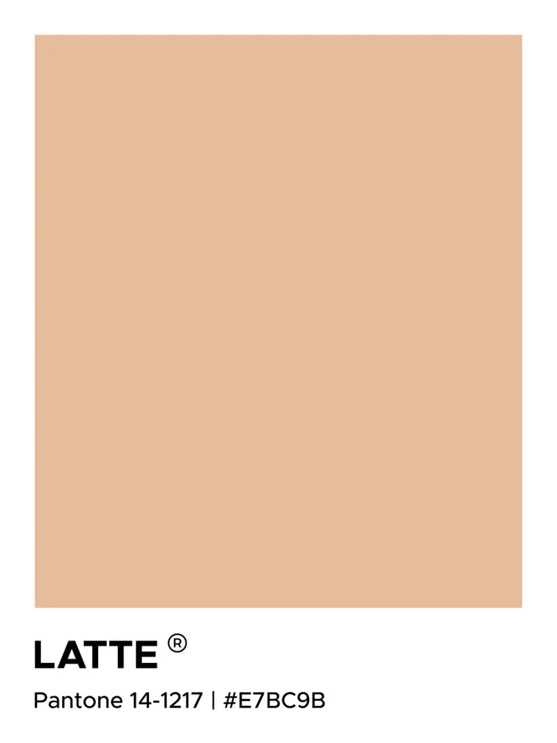 Latte Pantone pellicola backlit da Paigaam Studio
