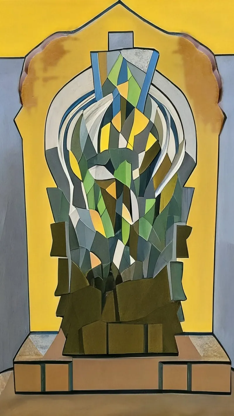 Scultura_1 poster con telaio in alluminio da Abstract Art by LK
