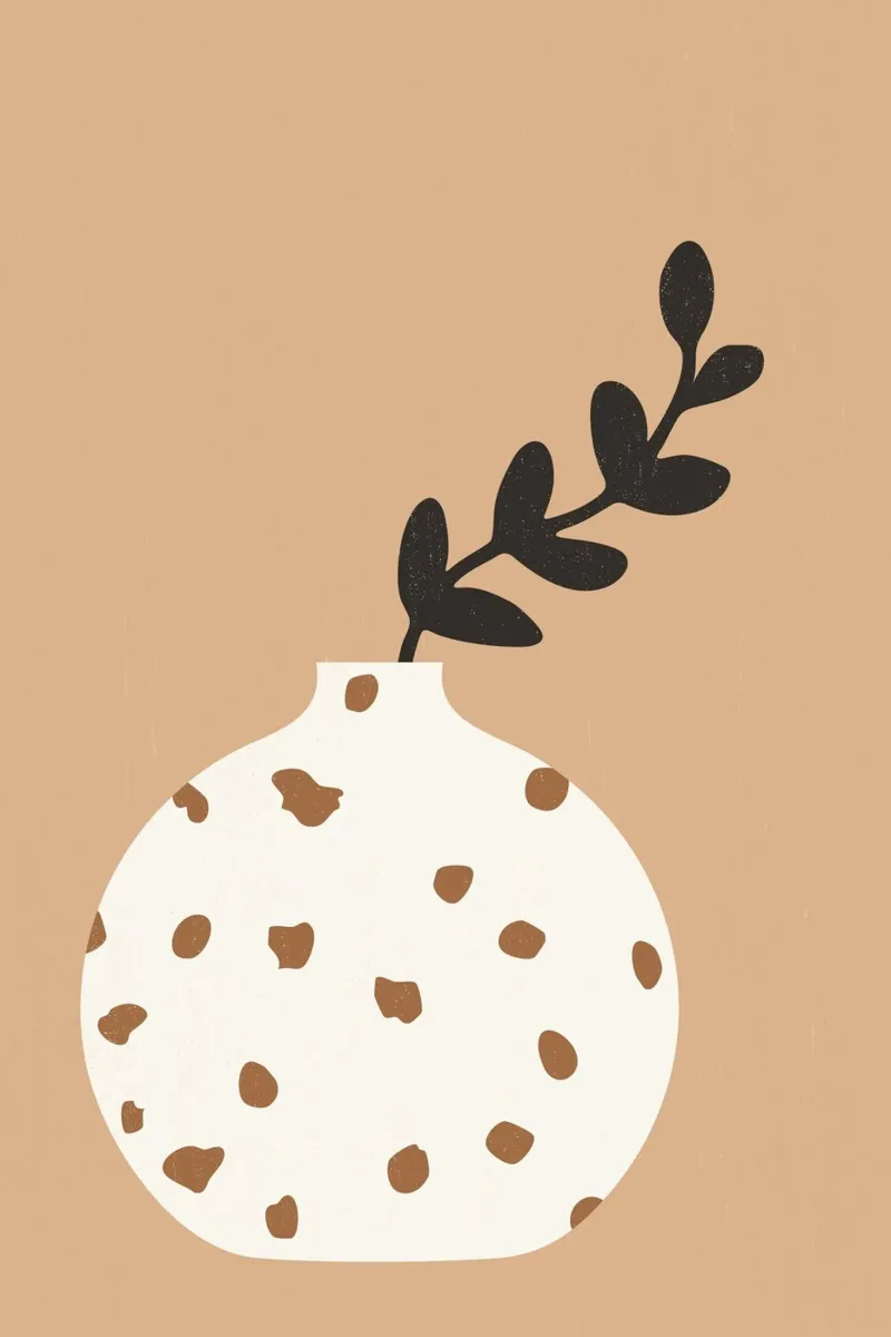 vase terrazzo mocha poster da STUDIO 4H37