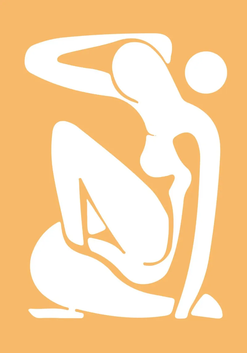 Henri Matisse, Uitgesneden vrouwen Abstracte Kunst canvas met Baklijst van pdigitalprints