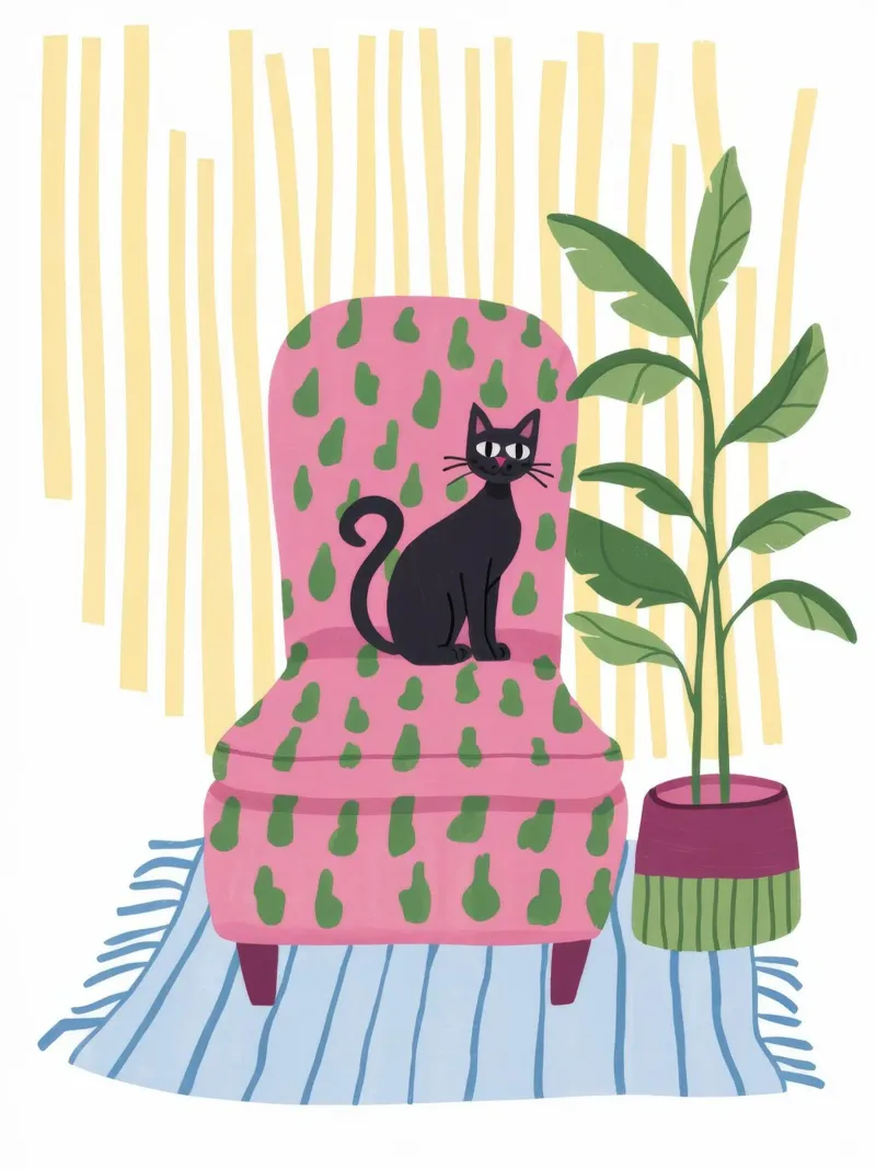 Trono felino carta hahnemühle da Artie Shifa