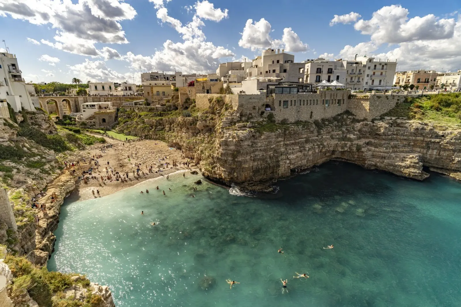 Polignano in Apulien pellicola backlit da Reisefotografie - Bilder aus aller Welt