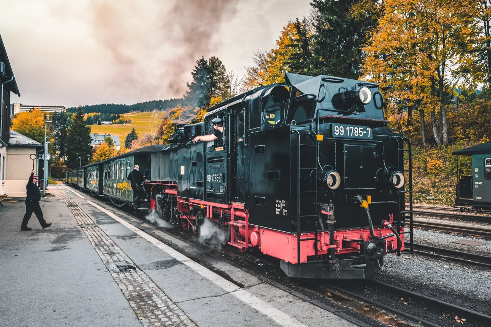 Fichtelberg railway in the Ore Mountains hahnemühle by Marcus Beckert | Fotografie