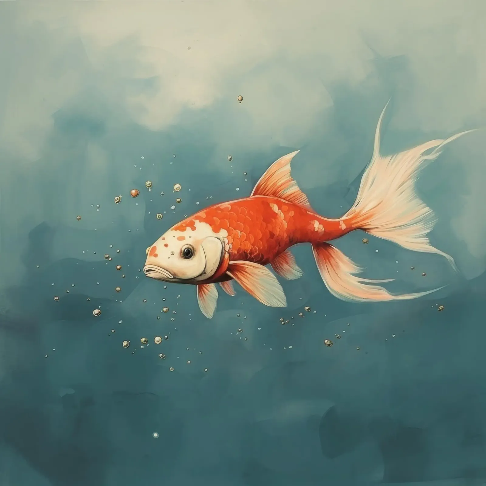 Koi minimo 3 plexiglass da Minimal Animal Art