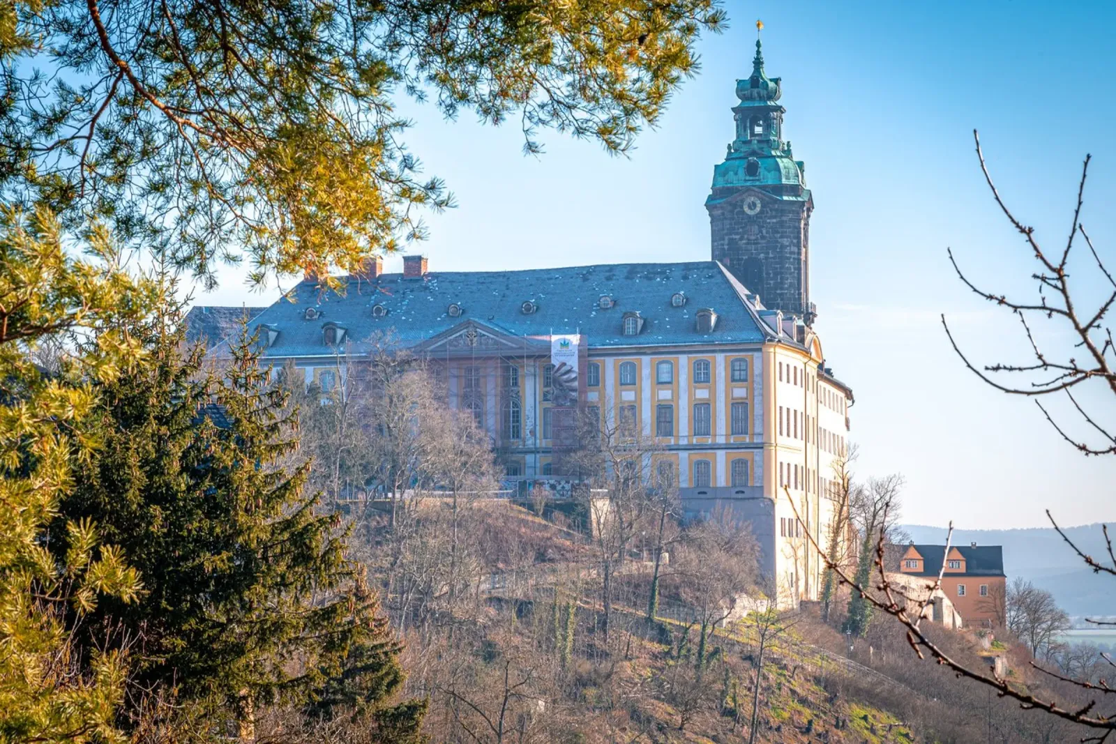 Kasteel Heidecksburg in Rudolstadt canvas met Baklijst van Marcus Beckert | Fotografie