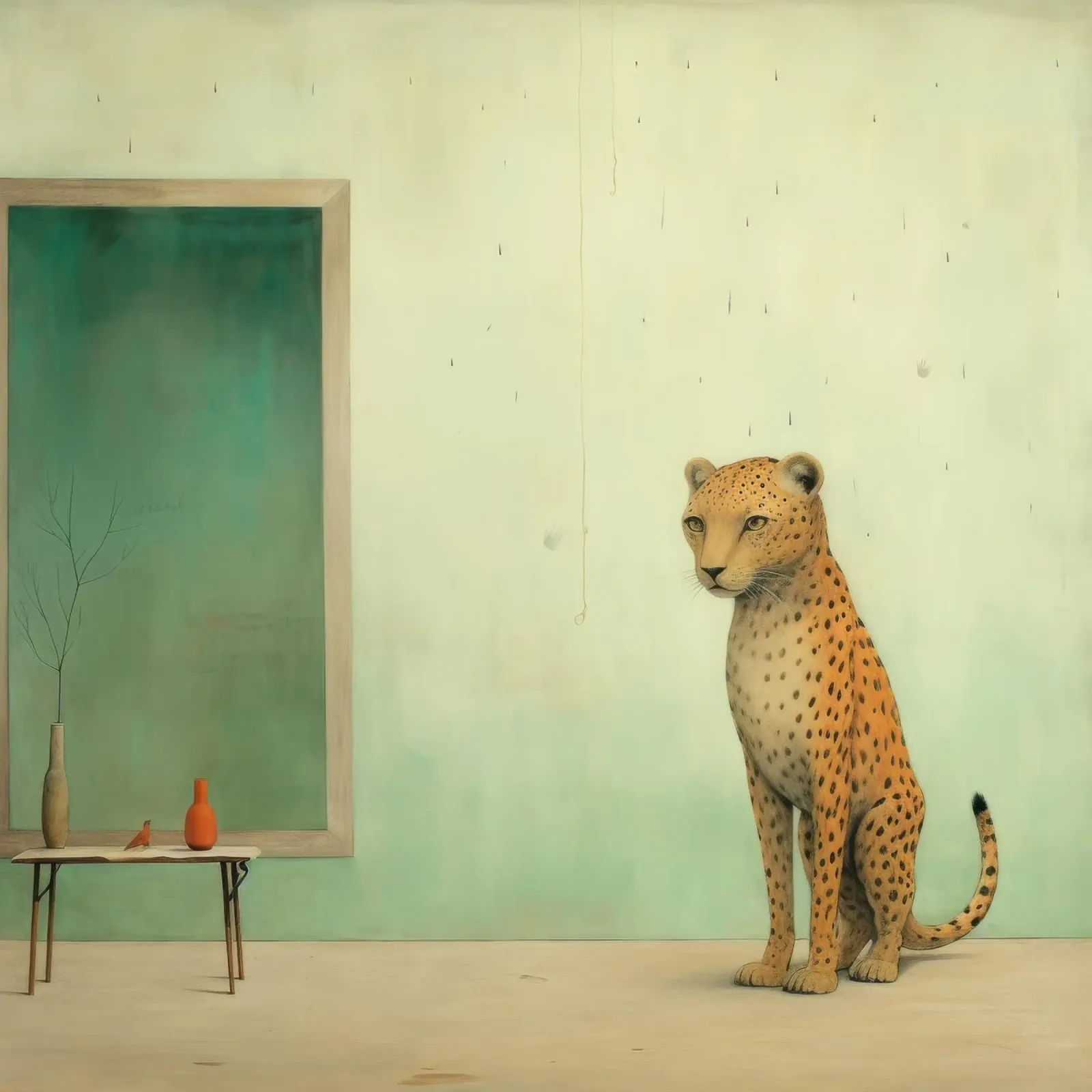 Minimal Leopard 2 plexiglass da Minimal Animal Art